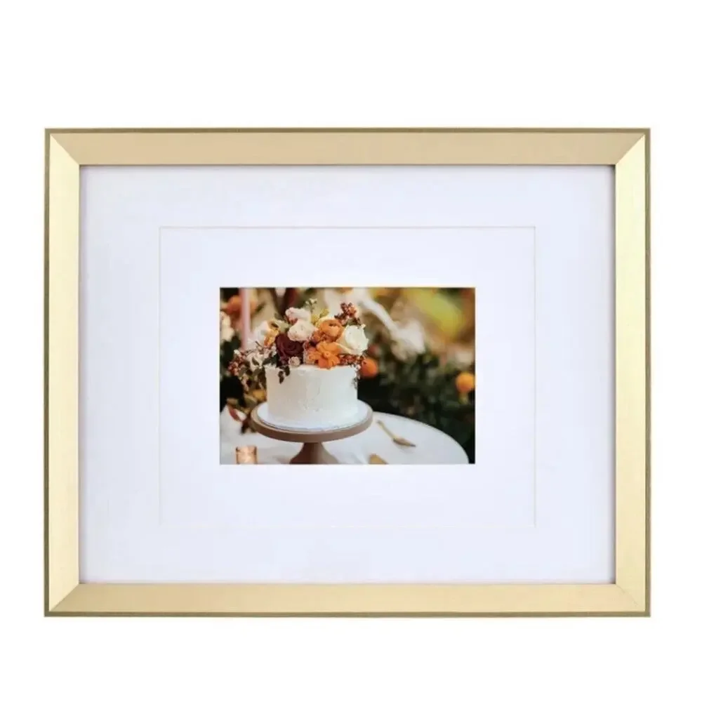 Mikasa Home Accents Gold Wall Photo Frame Set 3 Piece 11x14 NEW